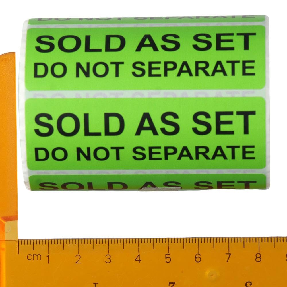 dohobby 2 Rolls/1000PCS Sold as a Set Do Not Separate Packing Labels, Fluorescent Green Packing Labels Stickers for Shipping Bundle Sets