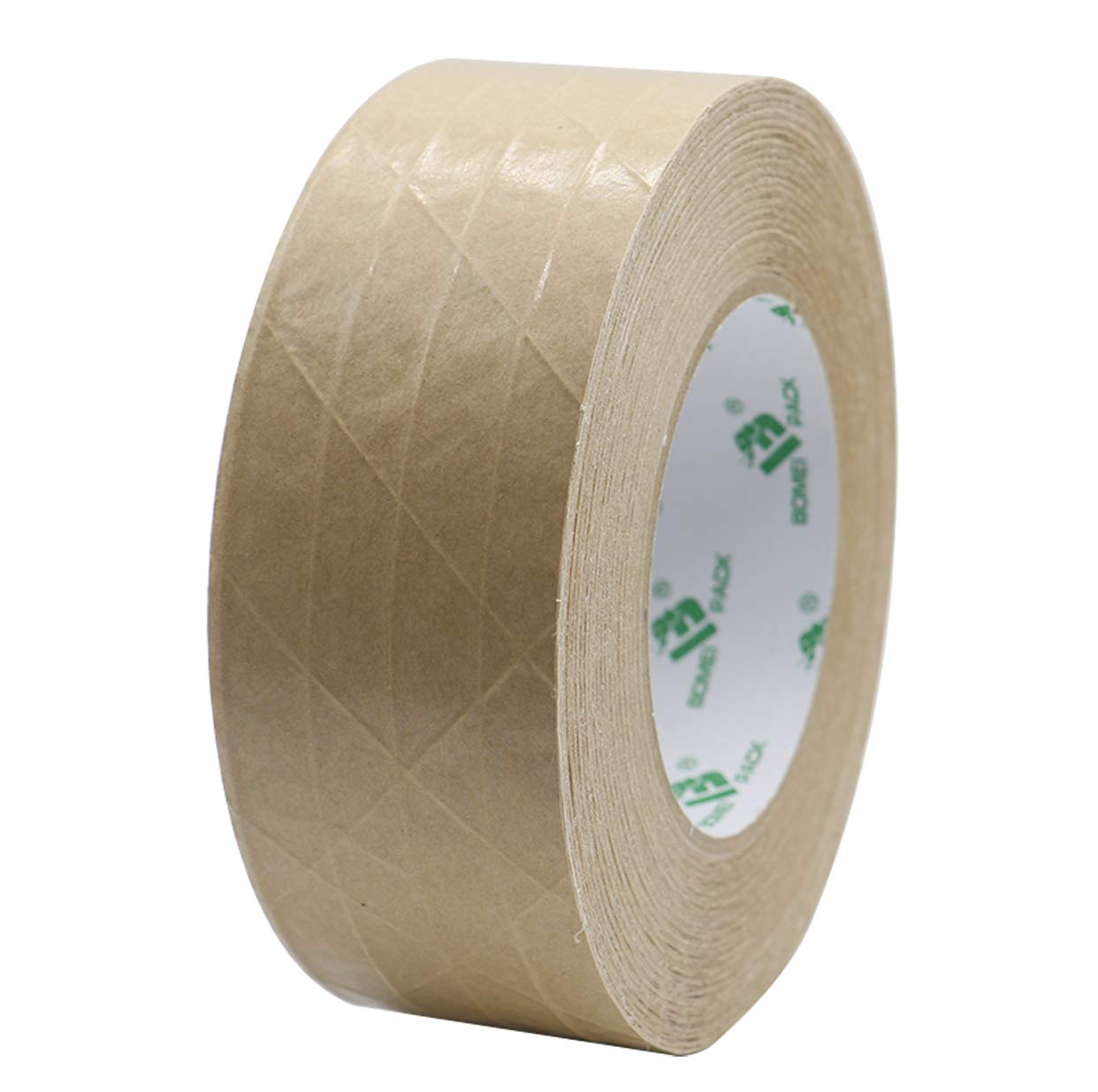 BOMEI PACK 2Pack Reinforced Kraft Paper Tape, Self Adhesive Paper Gummed Packing Tape, for Heavy Duty Packing, Shipping, Moving and Storage, 2Inch55yds 2