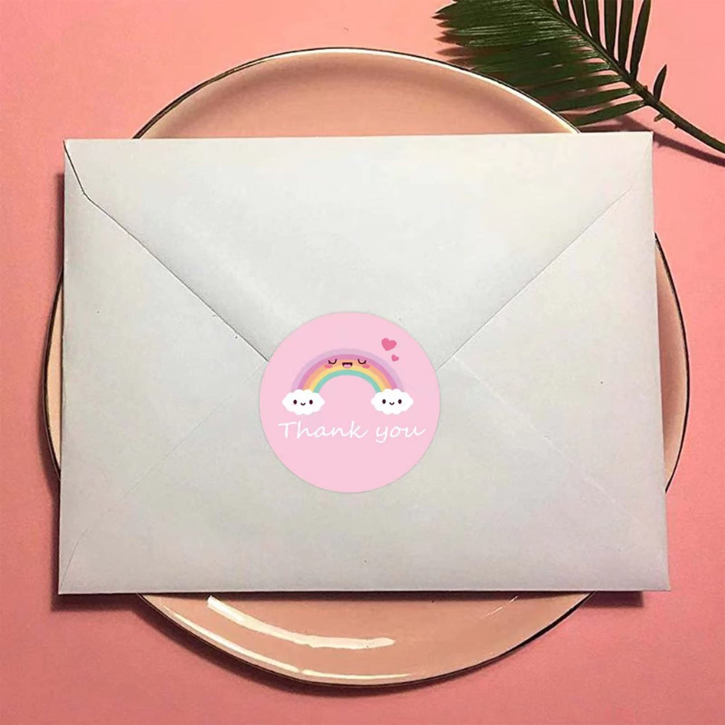Stickers 1'' 25mm Adhesive Labels, Decorative Envelope Seal Stickers for Gifts, Wedding, Birthday, Party, Packaging (1000 Pcs Style4) 1000 Pcs Style4