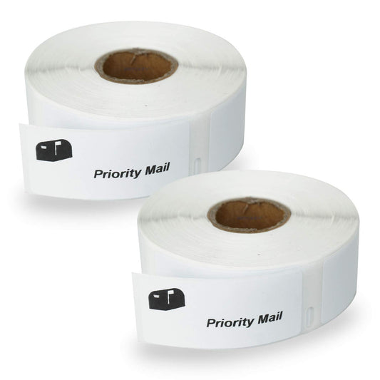 BETCKEY - Compatible DYMO 30336 (1" x 2-1/8" Removable) Multipurpose & Barcode Labels - Compatible with Rollo, DYMO Labelwriter 450, 4XL & Zebra Desktop Printers[2 Rolls/1000 Labels]