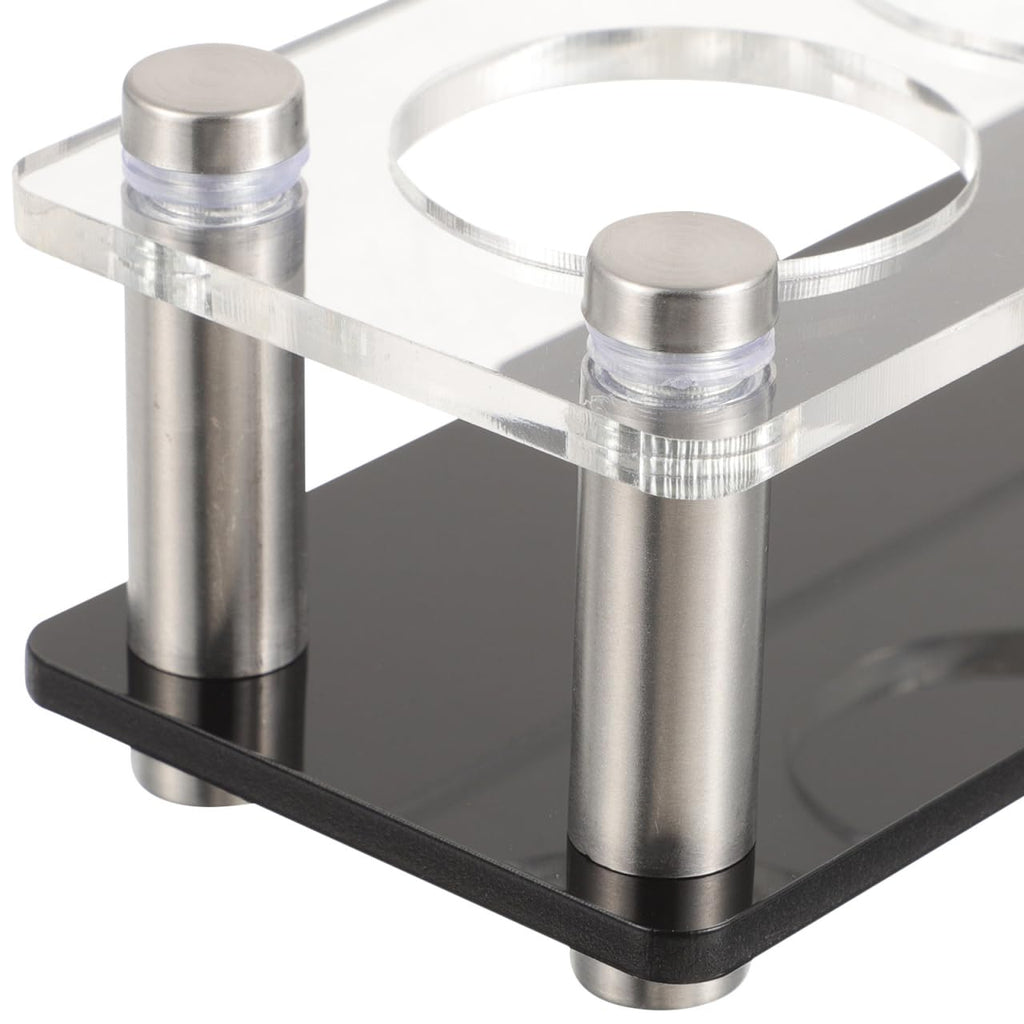 Toyvian Acrylic Shot Glass Holder Tray, 6 Slots Heavy Duty Shot Glasses Server Rack Carrier for Bar Home Gathering Party Festival Nightclub