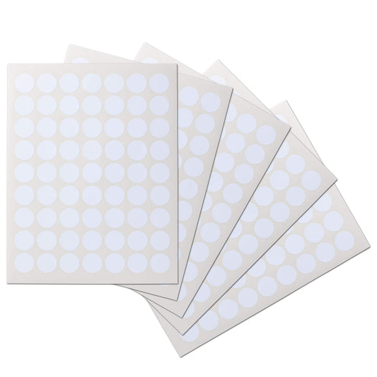 Waterproof Essential Oil Labels, 315 Circles, 1 Inch Diameter, Oil Proof, Highly Durable Blank Stickers