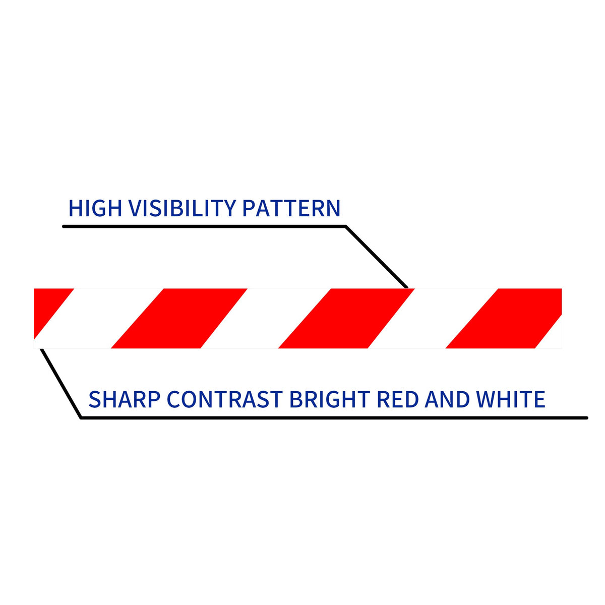 TAPEBEAR Hazard Caution Tape, 2inch x 150 Feet(50yds) Self Adhesive Warning Tape for Steps, High Visibility White&Red Tape for Halloween Outdoor Construction Warning, Crime Scene Barrier, Danger Zone red and white/1roll