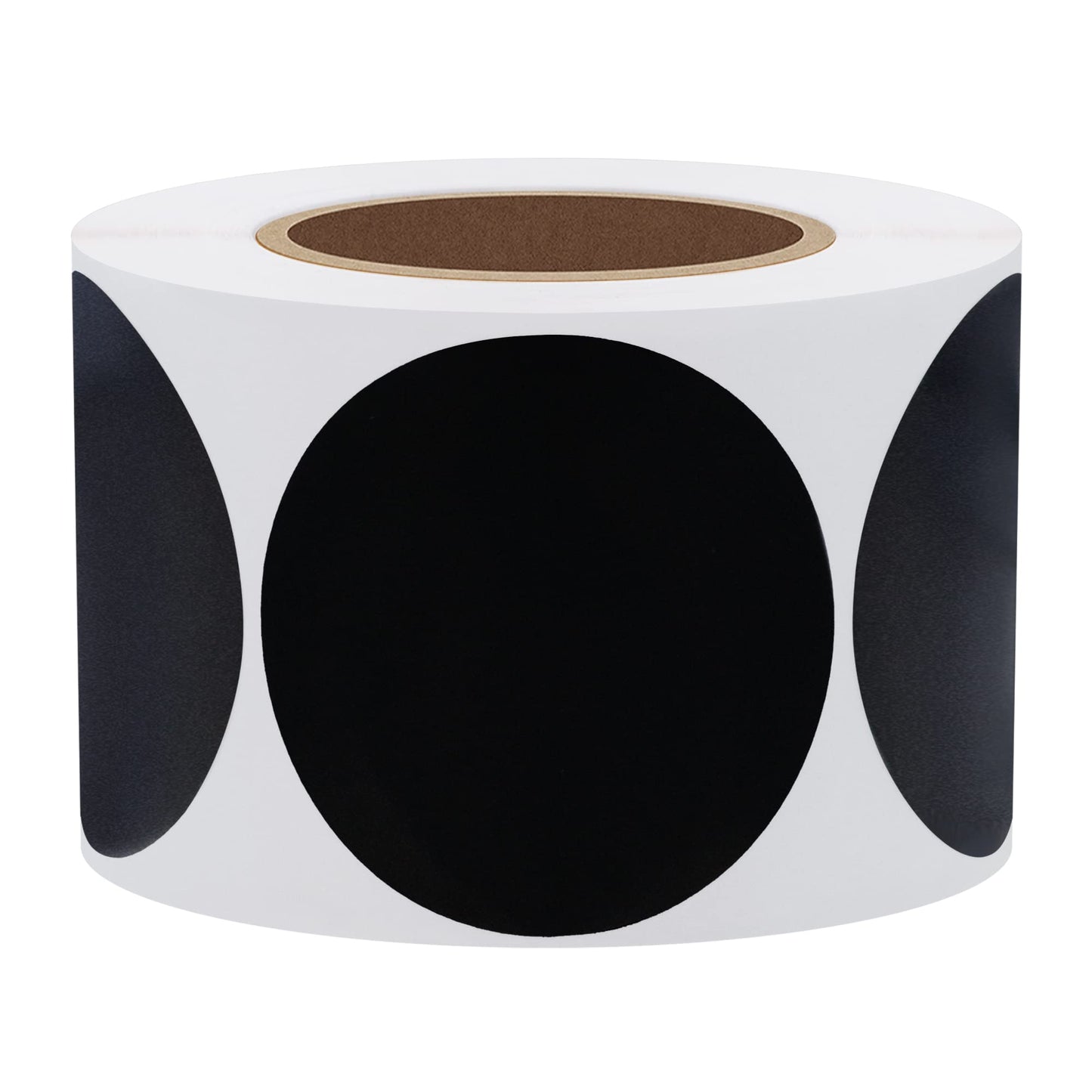 Hybsk 2 Inch Blank Black Target Pasters for Shooting 300 Labels on a Roll (Glossy Black) Glossy Black