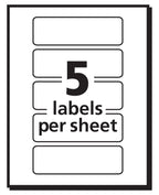 Avery® Removable Print or Write Color Coding Labels, 1 x 3 Inches, 200 Labels (5481)
