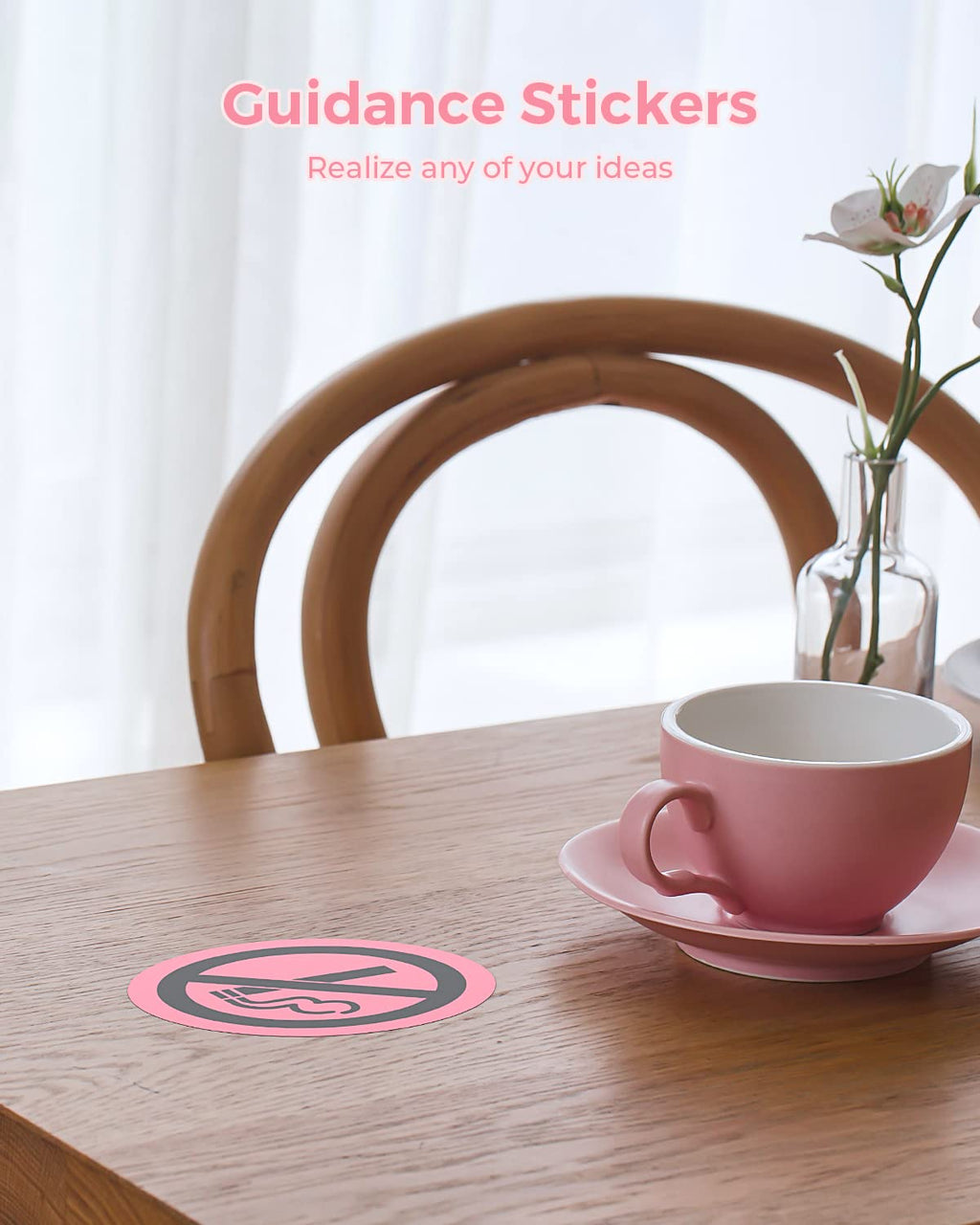 3" Pink Circle Thermal Labels 500 Labels/Roll+Holographic Thermal Labels 400 Sheets/1 Roll