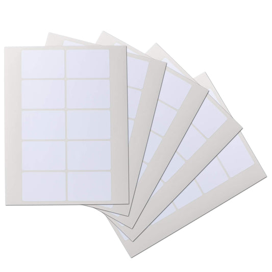 Waterproof Essential Oil Labels, 50 Rectangles, 3x2 Inches, Rounded Corners, Oil Proof, Highly Durable, Strong Glue