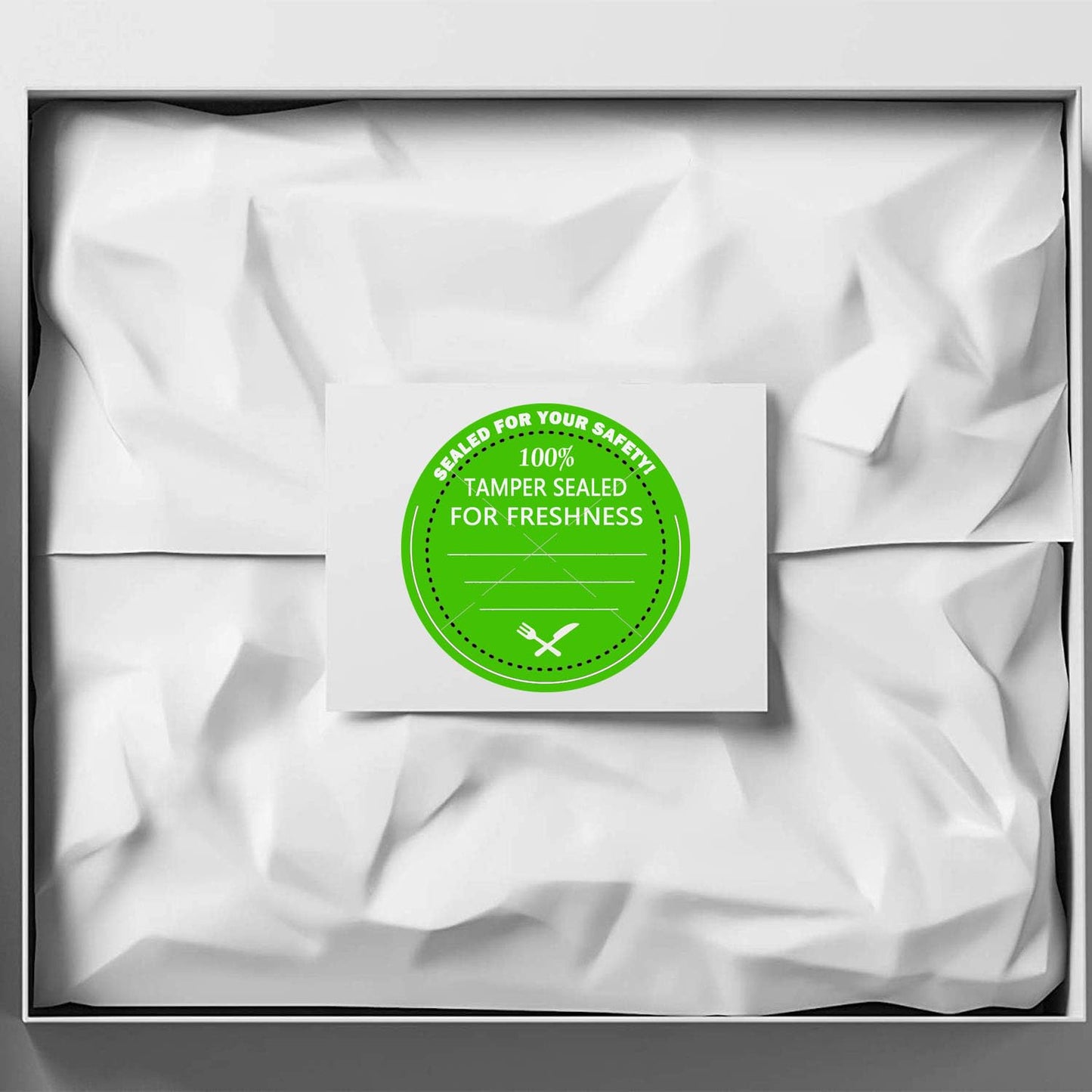 Food Delivery Tamper Evident Stickers,Tamper-Evident Sealed Freshness Labels 2 inch Round Tamper Evident Food Package Stickers for Safe Food Delivery Food Containers Bags（500 Pcs）