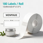 D30 Labels for Phomemo D30 Label Maker, 12x40mm Thermal Labels, 3 Rolls