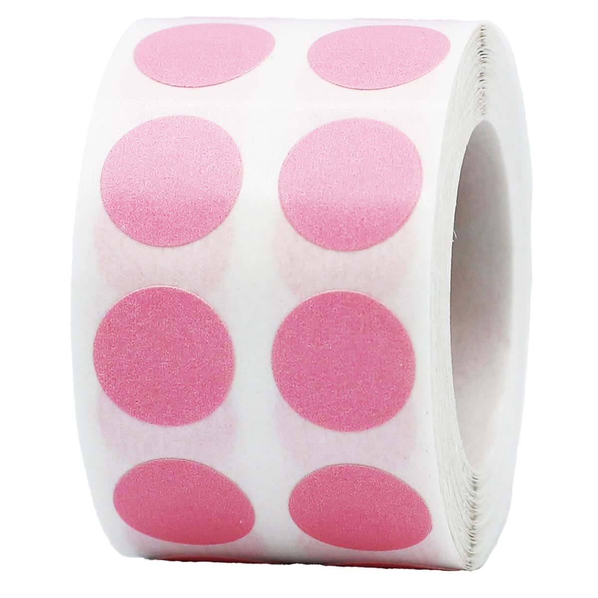 Pink 1/2" Inch Round Adhesive Labels 1,000 Color Coding Dot Stickers for Efficient Inventory Management, Crafting Projects, and Organizational Tasks in Offices, Schools, and Homes Pink