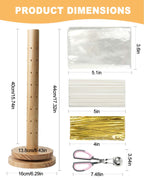 Wood Cake Pop Stand Kit 48 Holes with Spinning Base Wooden Set 1