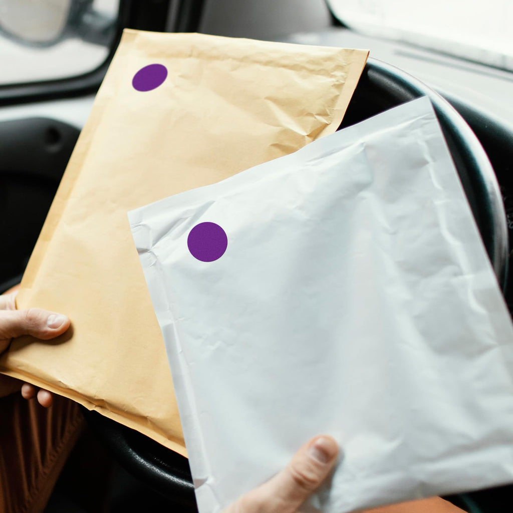 Purple Circle Stickers 3/4 Inch Color Coding Dot Labels 1000 Pcs Purple