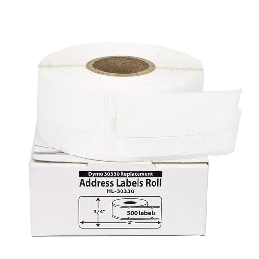 Houselabels 3/4 x 2 Inches Dymo-Compatible 30330 Multipurpose Labels, 1 Roll, 500 Labels per Roll 500 Count (Pack of 1)