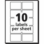 Avery® Self-Adhesive Removable Labels, 1 x 1.5 Inches, White, 500 per Pack (05434) 1 Count