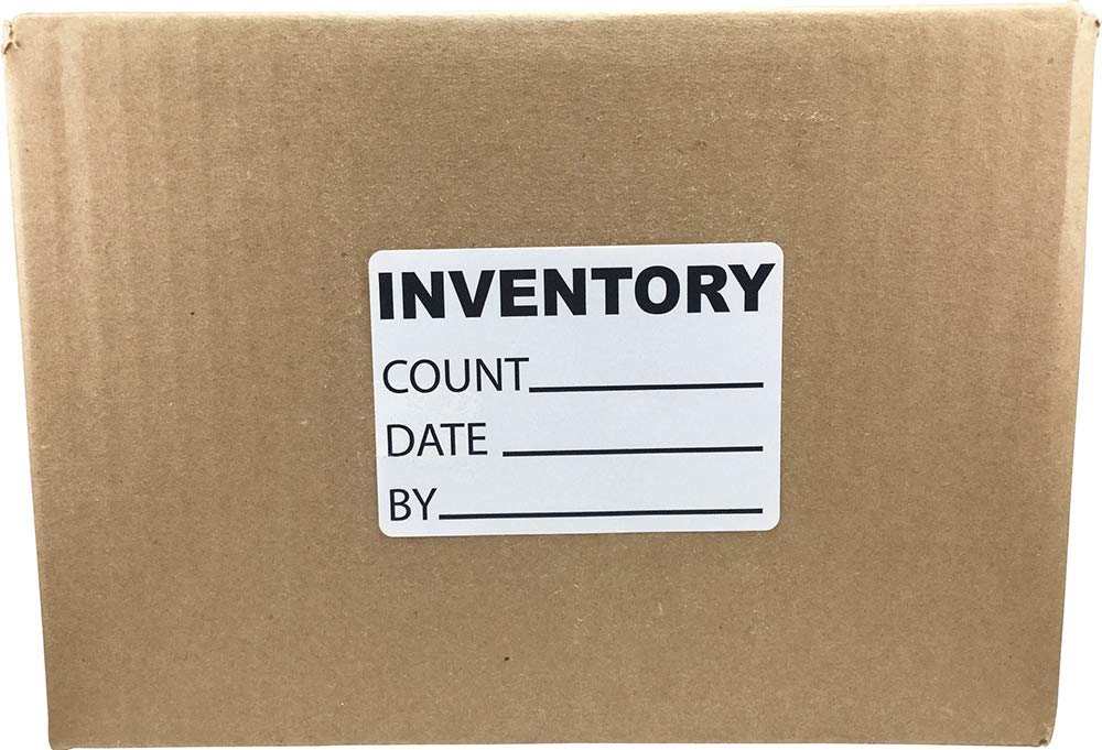 Inventory Count 3.5 x 2.5 Inch Labels 500 Total Stickers on a Roll