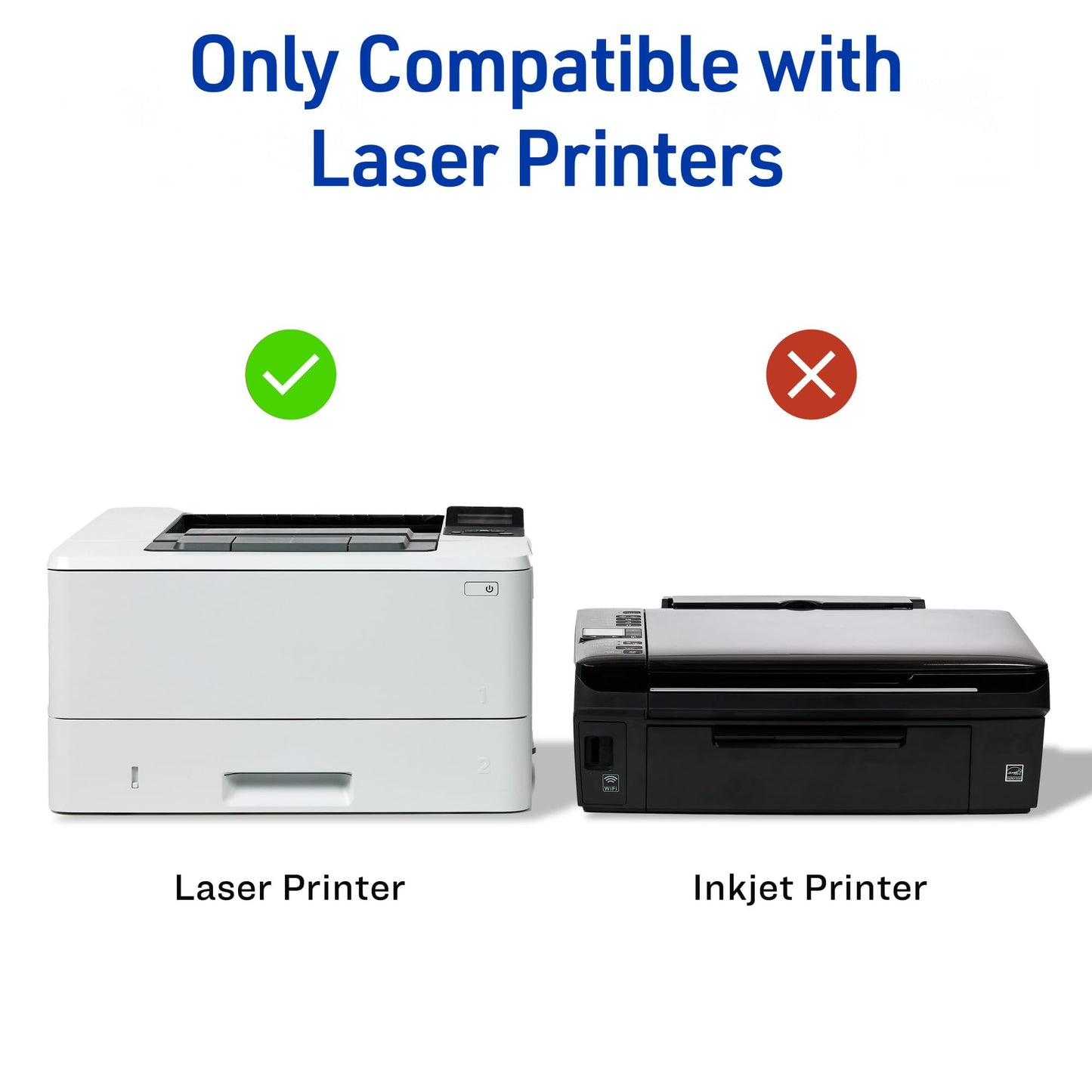 Avery Waterproof Sticker Labels for Printer - 1" x2-5/8 Mailing Labels, Ultrahold Permanent Adhesive, Laser Printers, 1,500 Printable Avery Address Label Sheets (5520) 1500 labels