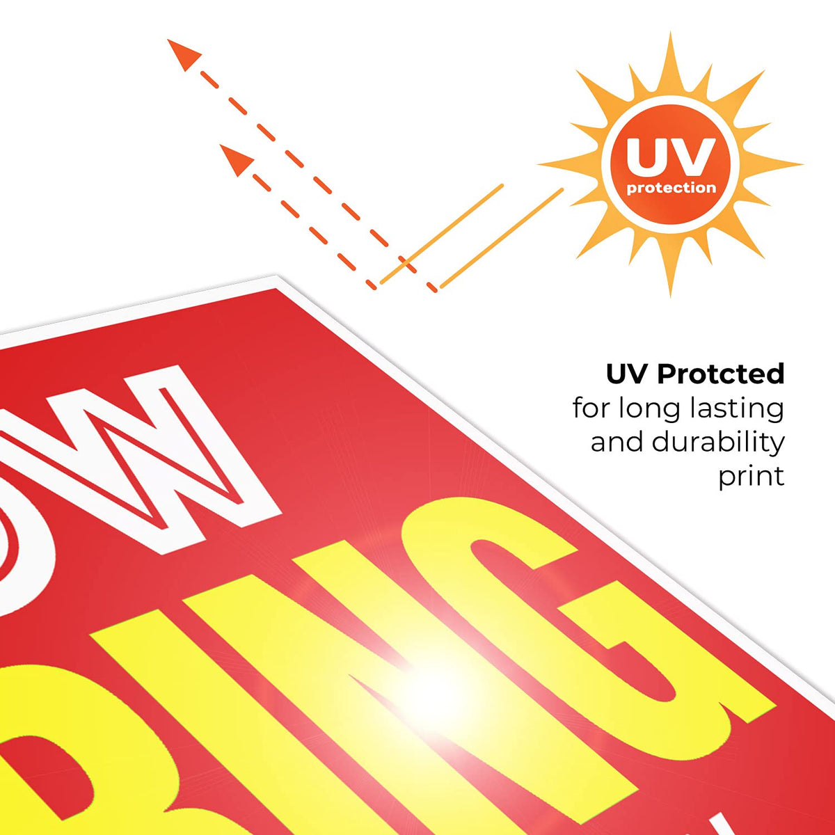 Now Hiring Sign, Help Wanted Signs for Business, (2 Pack) Double Sided Plastic 18x24 2 PK