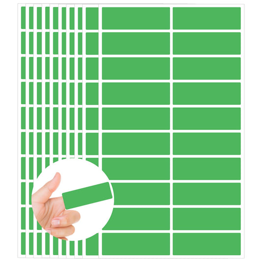 Starboling Color Coding Labels,400 PCS 1" x 3" Green Rectangular Colored Labels Stickers,for Garage Sale,Price Tags,File Folder Tabs,and Classroom Organization 1x 3''