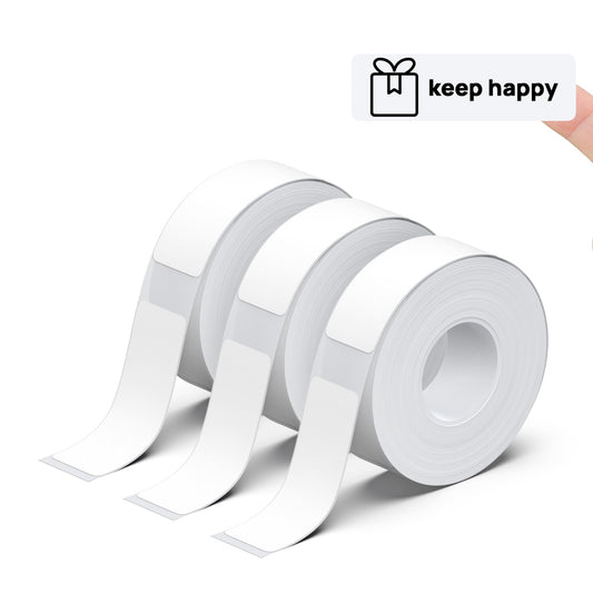 POLONO Genuine P31S Label Maker Tape, 14x40mm(0.55"x1.57"), Adapted Print Paper for Home/Office, Compatible With P31S Label Maker, 540 Labels/3 Roll, White