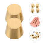 ULTECHNOVO Cutting Board Feet, 8pcs Brass Cutting Feet Brass Riser Furniture Hardware Replacement Parts for Wooden Display Tray Jewelry Box