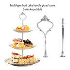 Sturdy 2 Tier Cake Stand Handle, 3 Set