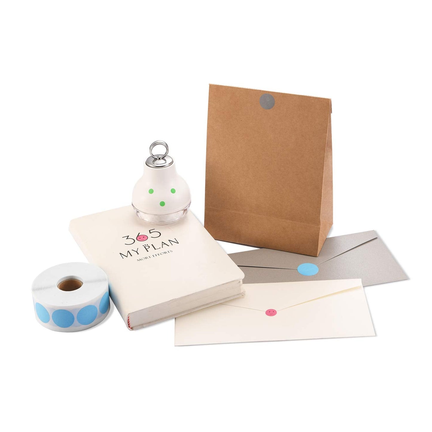 3/4 Inch Round Permanent Color-Code Dot Stickers, Yellow Color Coding Circle Dot Labels on a Roll, 1200 per Dispenser Box 3/4"