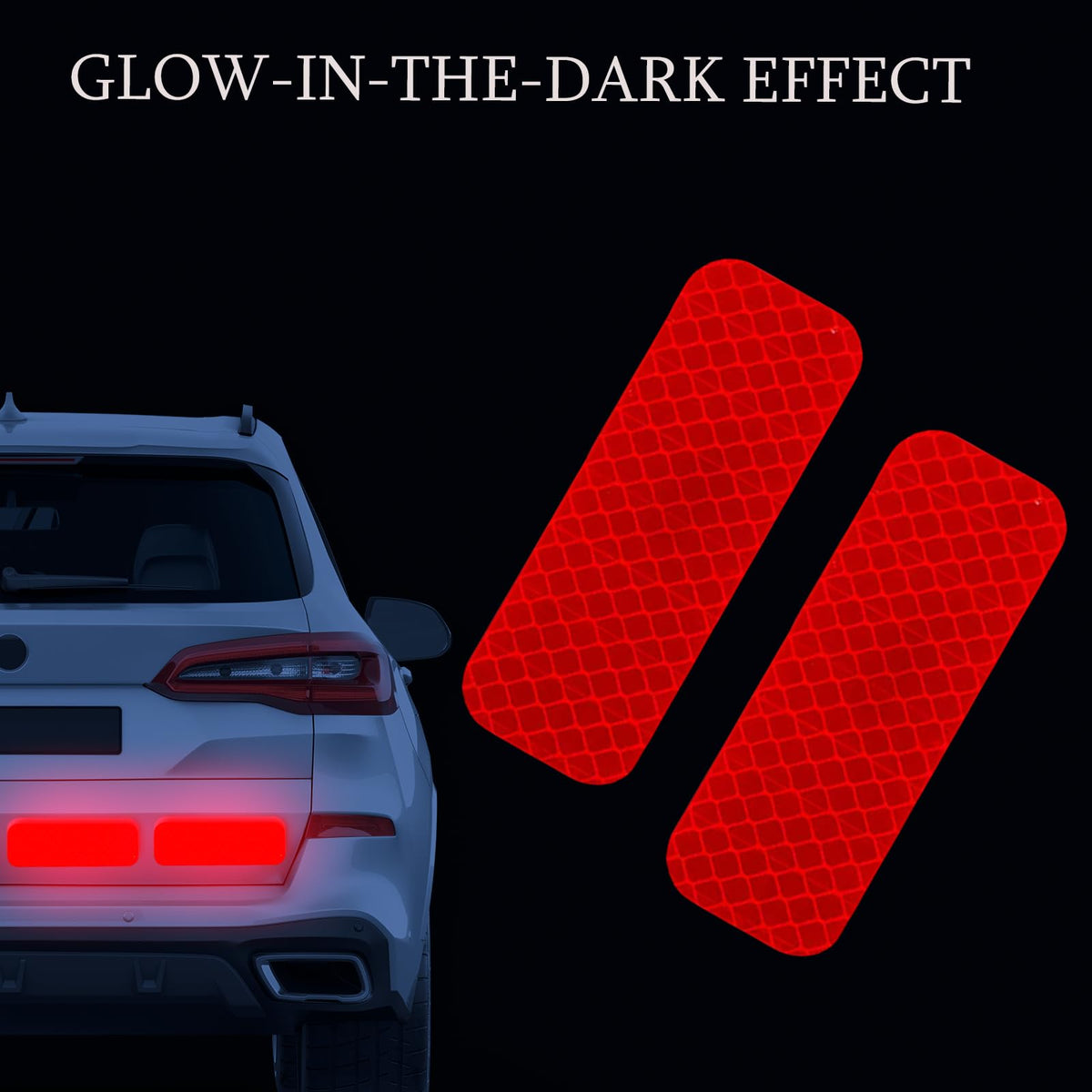 Reflective Stickers - 90 PCS High Visibility Reflective Tape Waterproof Strips Bulk Safety Warning Tape for Car Motorcycle Bike Trailer Helmet Mailboxes & More, 1.18 x 3.15 Inch