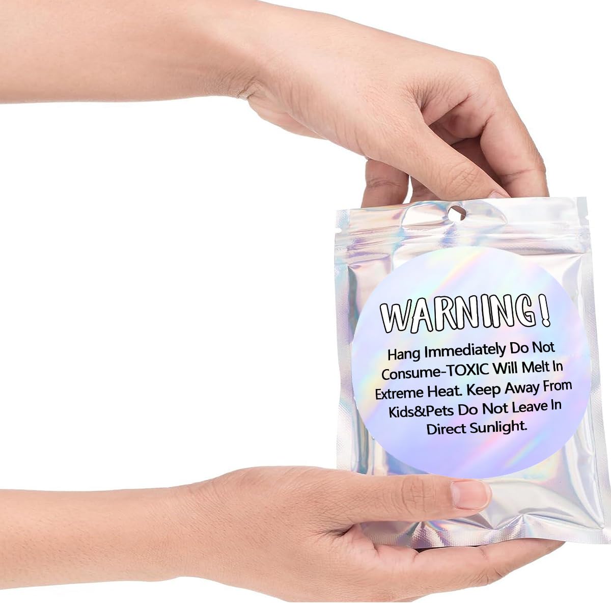 Freshiess Warning Label Stickers Freshiess Care Instruction Stickers 2 Inch Metallic Freshiess Scent Labels for Freshiess Car Business,DIY Crafts(Pack-300)