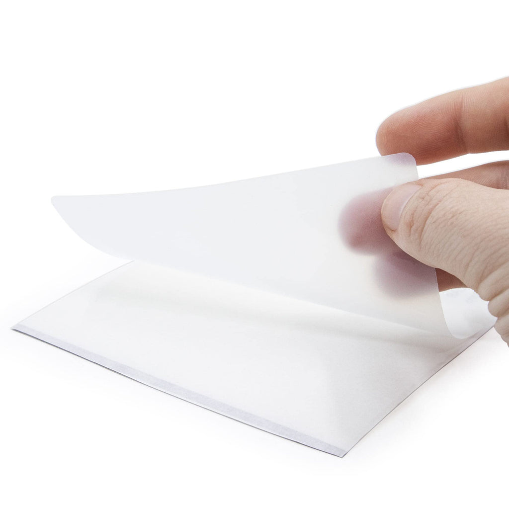 Zebra clear 4" x 6" shipping labels by Labelvalue for laser and inkjet printers, shown on a printer feed.