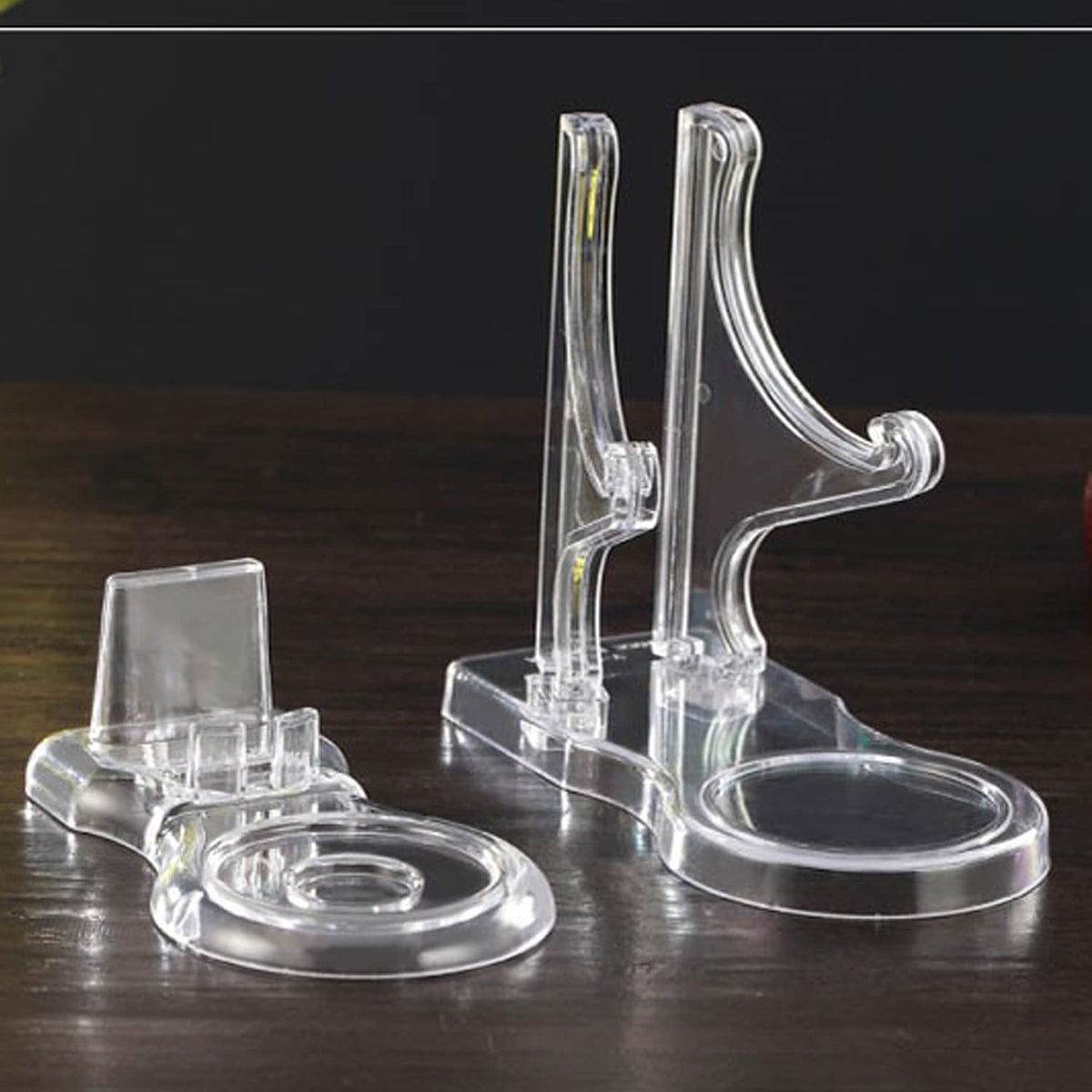 Tea Cup and Saucer Display Stands Coffee Teacups Shelf Display Rack High Legs 4 Packs