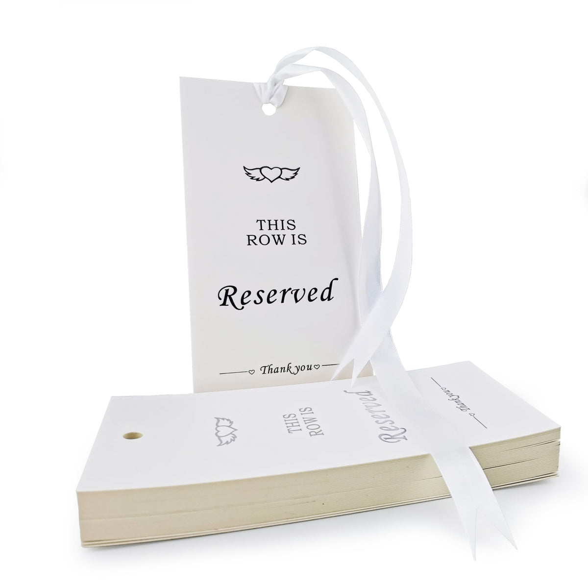 Reserved Seating Signs for Wedding Chairs, 20PCS