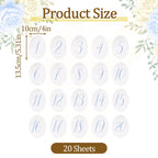 Scalloped Wedding Table Numbers, Banquet Table Numbers 1-20 Decor