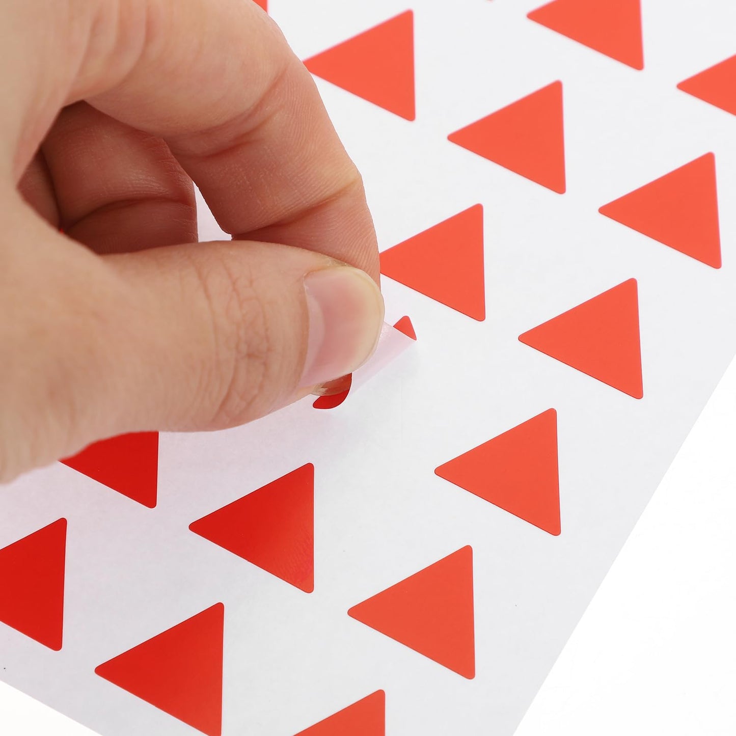 Ciieeo 12 Sheets Triangle Map Marker Stickers, Red Adhesive Stickers for Plan, Students, Reward, Home, Office Use