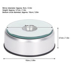 Rotating Display Stand, 360 Degree Light Colorful Crystal Base Cup Turner, Revolving Display Stand, 80 Seconds Per Lap, for Glass Art Gifts