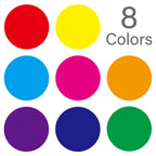 4000 Pcs Colored Dot Stickers, 8 Color Coding Circle Labels, 3/4" Round Dot
