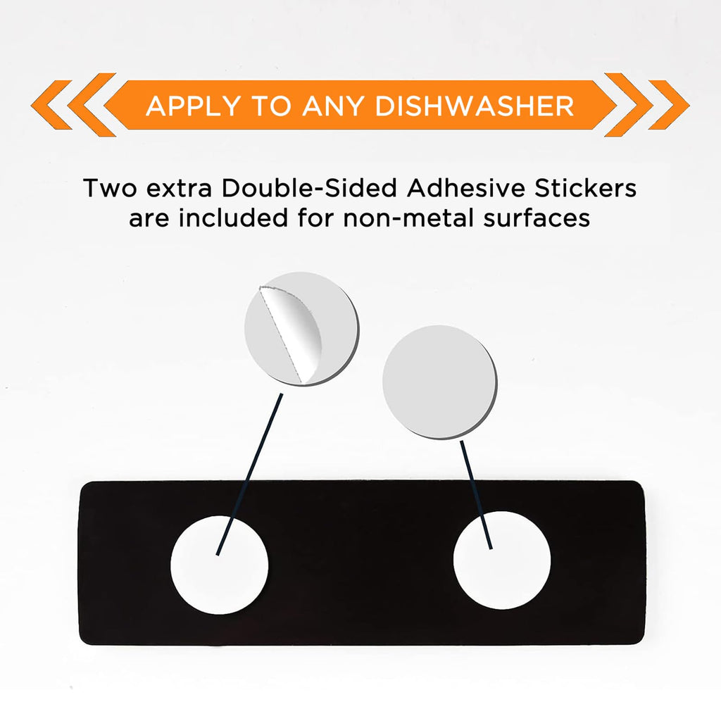 Clean Dirty Magnet for Dishwasher Simple Design，Black White Black White