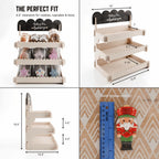 HOTCAN Cookie Display with Acrylic Front & Wooden Cookie Display