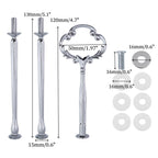 Quluxe 4 Pcs 3 Tier Cake Plate Stand Handle Fitting Hardware