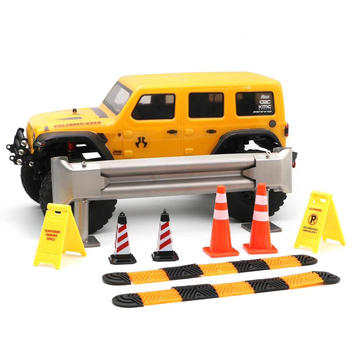 Miniature Traffic Accessories Set for 1/18 1/24 1/30 RC Cars