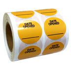Date Opened Stickers,1.25 Inches Medication Instruction Labels,Permanent Paper Labels for Food Containers Kitchen Freezer Food Storage,1000 Pcs Per Roll (Pack of 2) 1.25 inch (Pack of 2)