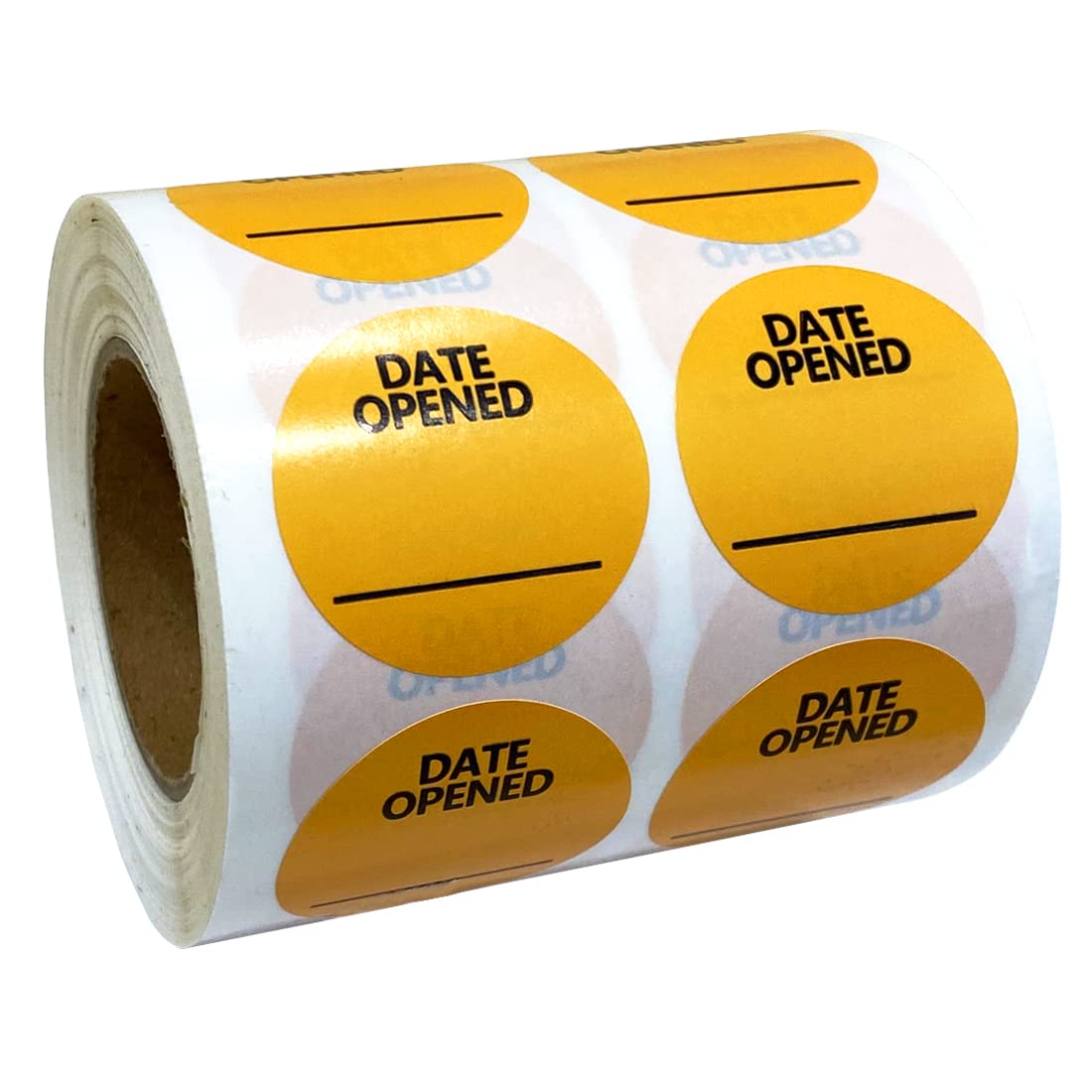 Date Opened Stickers,1.25 Inches Medication Instruction Labels,Permanent Paper Labels for Food Containers Kitchen Freezer Food Storage,1000 Pcs Per Roll (Pack of 2) 1.25 inch (Pack of 2)