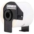 Brother Genuine DK-12343PK Die-Cut Name Badge Paper Labels, 2.3 in x 3.4 in (60 mm x 86 mm) Adhesive Name Badge White Paper Labels, 260 Labels per Roll, (3) Rolls per Box 3 Rolls