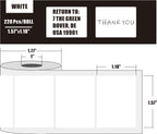 M110 Thermal Labels, 1.57''x1.18'' Compatible for Phomemo Printer M110 M220 M200 M120 M221 Labels Print Master Refill for NADA Print N20 Label Refill Clabel 221B 40x30mm 2 Rolls White 40x30mm White 2 Rolls