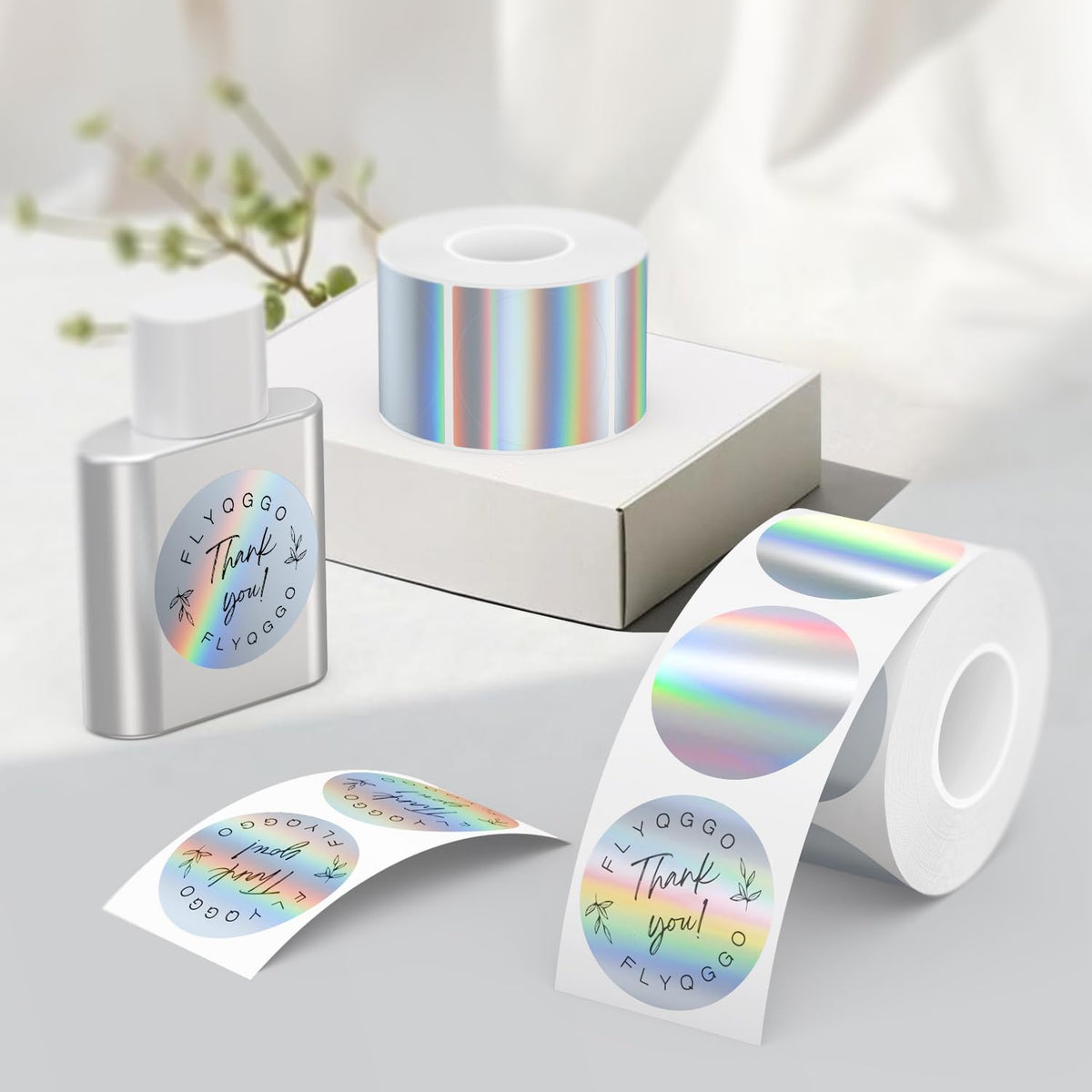 2 inch Round Holographic Thermal Labels