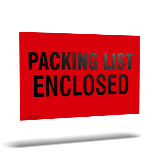 Kenco 3" X 5" Packing List Enclosed Shipping Label Stickers for Shipping and Packing - 500 Adhesive Labels Per Roll 1 PACK