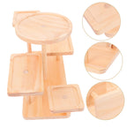Space-Saving Wooden Jewelry Display Rack for Craft Shows Decor Makeup and Home Decor