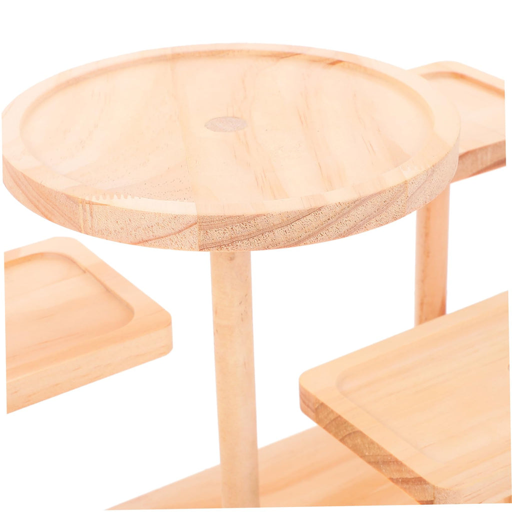 Space-Saving Wooden Jewelry Display Rack for Craft Shows Decor Makeup and Home Decor