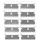 WEKOIL metal scraper tool set with 10 replacement blades, includes glass and ceramic scrapers for removing decals, residue, and stickers.