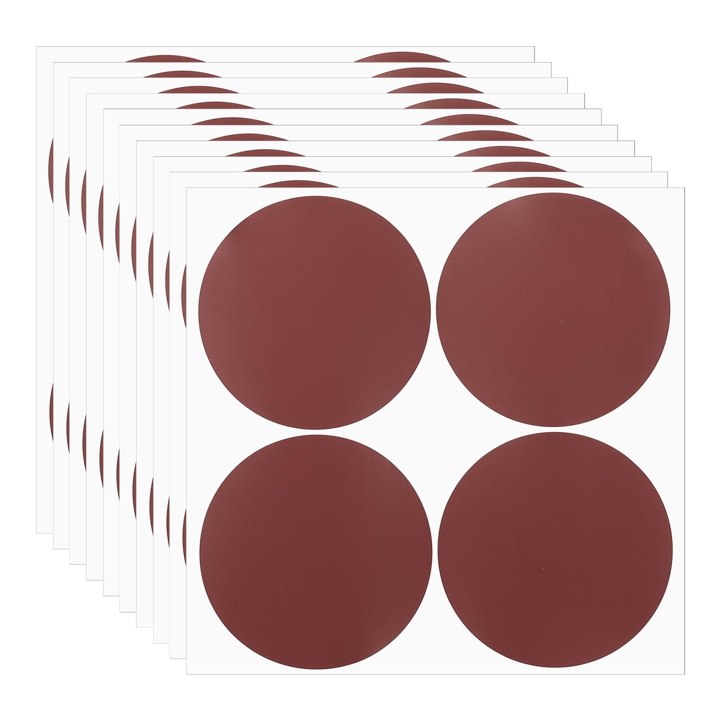 PATIKIL Round Colored Stickers 4", 10 Pcs Removable Sticky Writable Circle Coding Labels for Office Shop Home Classroom Marking Classification, Burgundy