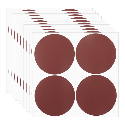 PATIKIL Round Colored Stickers 4", 10 Pcs Removable Sticky Writable Circle Coding Labels for Office Shop Home Classroom Marking Classification, Burgundy